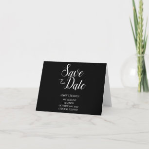 Elegante Save The Date Danke Karte