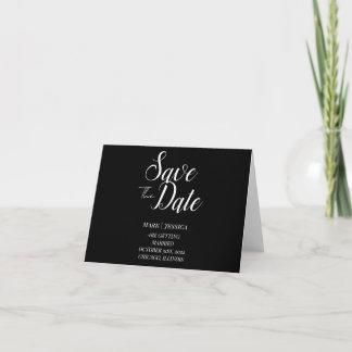 Elegante Save The Date Danke Karte