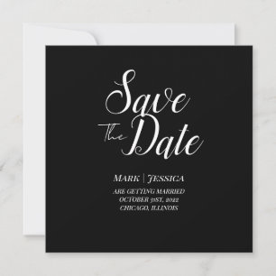 Elegante Save The Date Dankeskarte