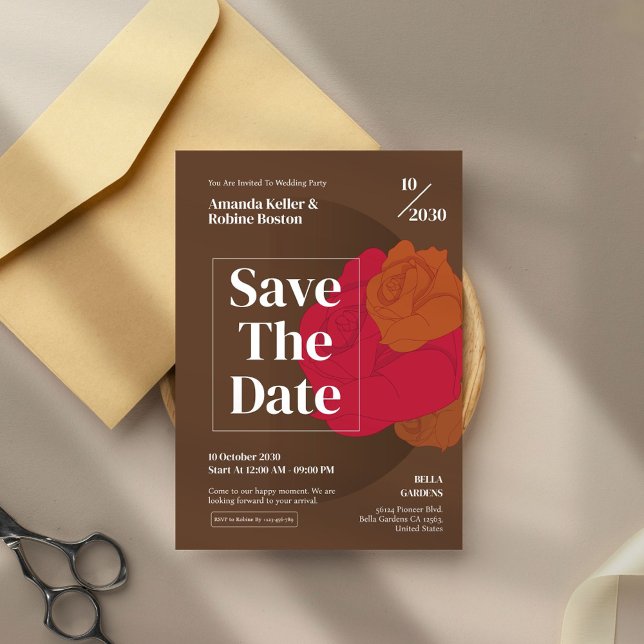 Elegante, Save the Date Einladung (Von Creator hochgeladen)