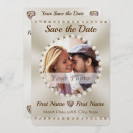 Elegante Save the Date Einladungen, individuell an Einladung