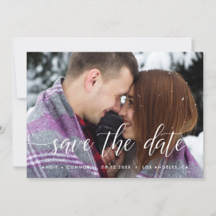Elegante Save-The-Date-Fotokarte Save The Date