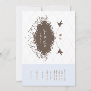 Elegante Save-the-Date-Hochzeits-Einladung Einladung