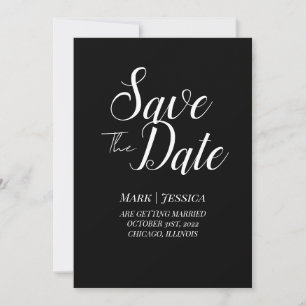 Elegante Save The Date Karte Minimal Modern