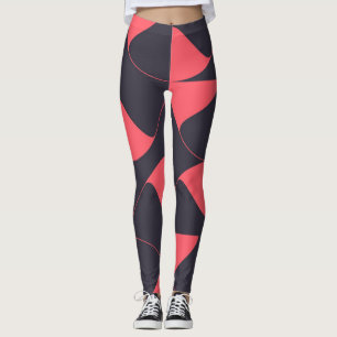 Elegante, schicke, abstrakte kreisförmige geometri leggings