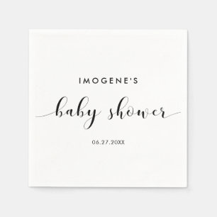 Elegante schicke Babydusche Serviette