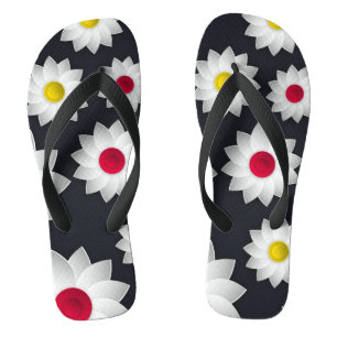 Elegante schicke Blumenkirschblütensonnenblume Flip Flops
