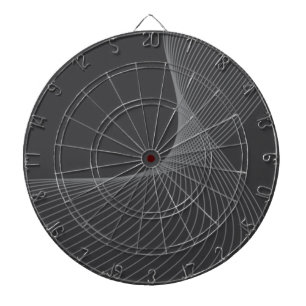 Elegante, schicke, einfache, moderne Grafikmusterk Dartscheibe