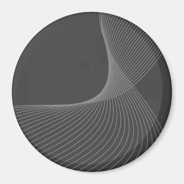 Elegante, schicke, einfache, moderne Grafikmusterk Magnet (Vorne)