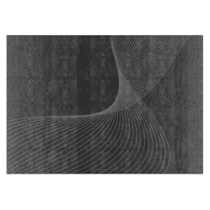 Elegante, schicke, einfache, moderne Grafikmusterk Schneidebrett