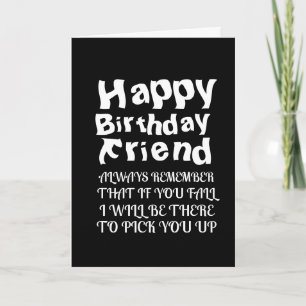 elegante, schicke Fall Funny Happy Birthday Friend Karte