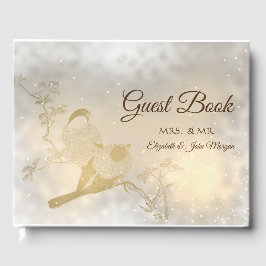 Elegante schicke Goldenherzen, Hochzeiten von Vöge Gästebuch