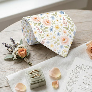 Elegante, schicke Krawatte mit floralem Kunstmuste