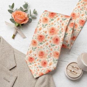 Elegante, schicke Krawatte mit floralem Kunstmuste