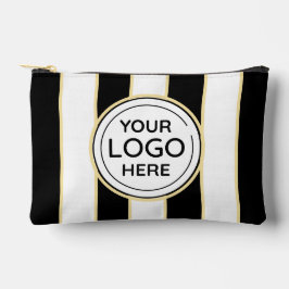 Elegante schicke Logos B&W Golden Stripes Zubehörtasche