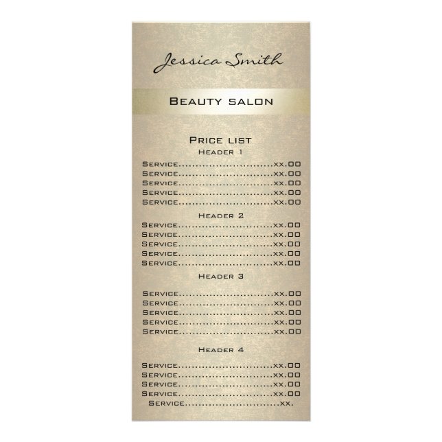 Elegante schicke moderne Luxus-Imitate Gold-Karte Werbekarte (Vorne)