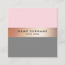 Elegante schicke quadratische visitenkarte