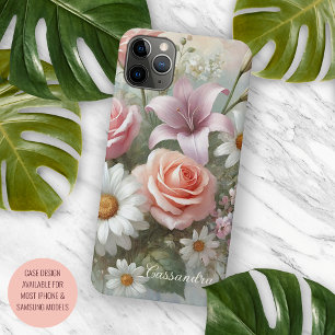 Elegante, schicke Rosen, feine Kunst, botanische M iPhone 16 Pro Max Hülle