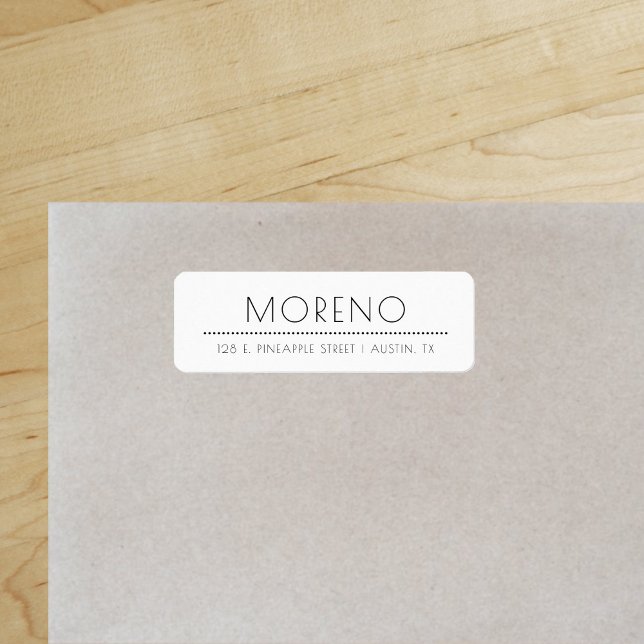 Elegante schicke Rücksendeadresse ("Everyday is abundantly beautiful." 
Sincerely Best Wishes from Lucky Design World)