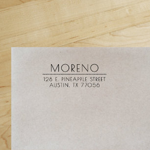 Elegante schicke Rücksendeadresse Permastempel