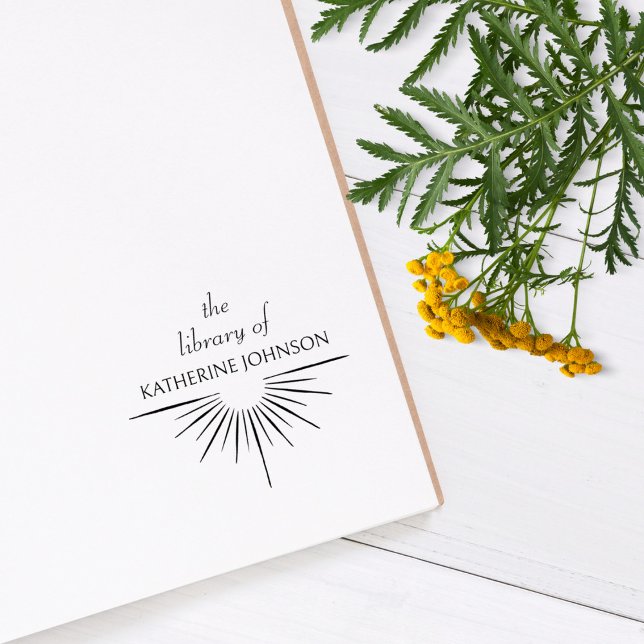 Elegante schicke Sonnenstrahlen aus dem Bibliothek Gummistempel (Von Creator hochgeladen)