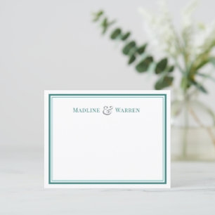 Elegante Schieferrand Notizkarte für Paare mit ind Mitteilungskarte