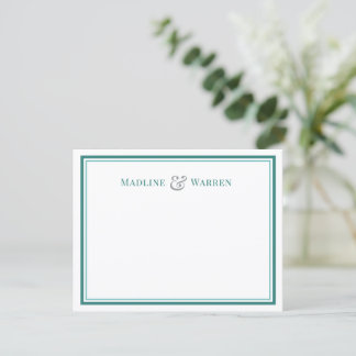 Elegante Schieferrand Notizkarte für Paare mit ind Mitteilungskarte