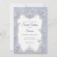 Elegante schillernde Schmetterlinge Sweet 16