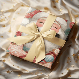 Elegante Schlafender Weihnachtsmann Geschenkpapier