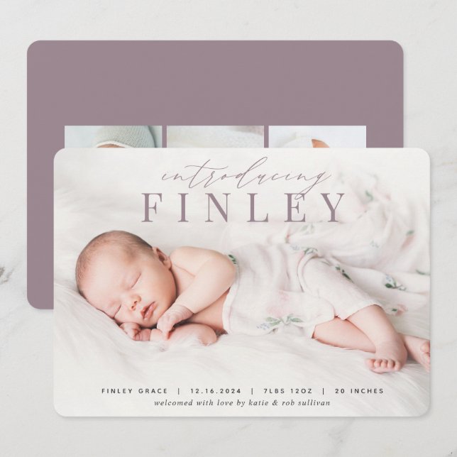 Elegante Schlagzeile | Ankündigung von Foto zur Ge (Vorne/Hinten)