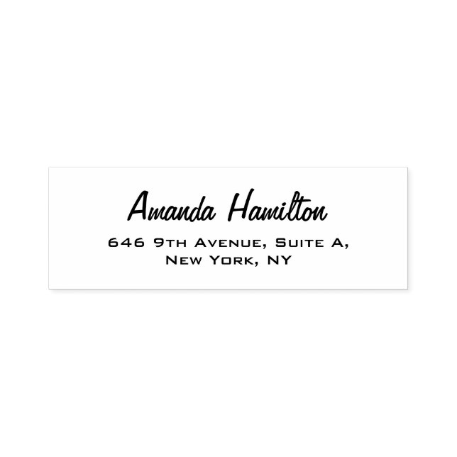 Elegante Schlichte Berufliche Handschrift Permastempel (Design)