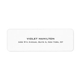 Elegante Schlichte Berufliche Weiß Moderne