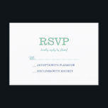 Elegante Schlichte Foam UAWG RSVP Karte<br><div class="desc">Sehr elegantes und praktisches UAWG in Weiß,  Meeresfrüchte,  Blau und Dunkelblau.</div>