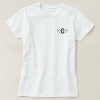 Elegante Schlichtheit: Personalisiertes Bogenmonog T-Shirt
