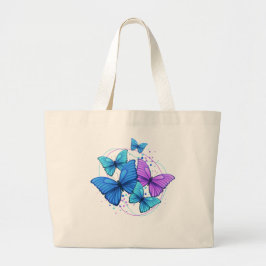 Elegante Schmetterling-Tasche | Geschenk für Natur Jumbo Stoffbeutel