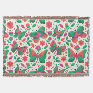 Elegante Schmetterlinge Blumen Blätter Für Dekorat Decke