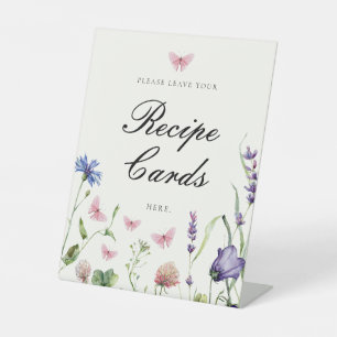 Elegante Schmetterlinge Brautparty Rezept Karten Sockelschild