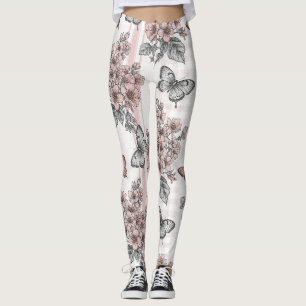 Elegante Schmetterlingsblüte (1) Leggings