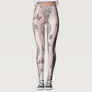 Elegante Schmetterlingsblüte (5) Leggings