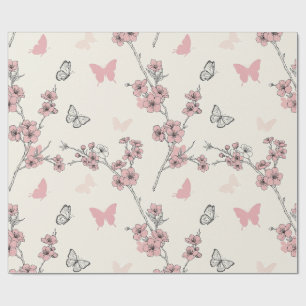 Elegante Schmetterlingsblüte (9) Geschenkpapier