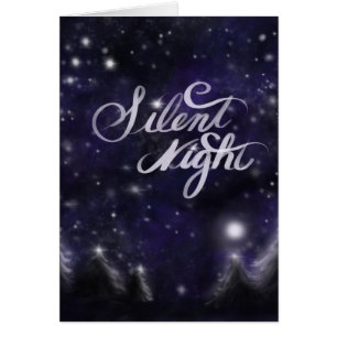 Elegante Schneeszene Stille Nacht