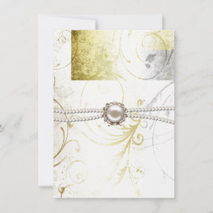 Elegante Schnörkel Probe Abendessen Einladung