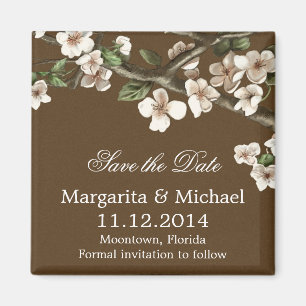 elegante schöne und einfache Save the Date Magnete