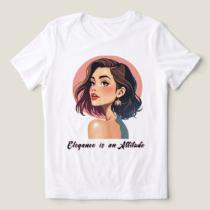 Elegante Schönheit mit schicken Ohrringen Tri-Blend Shirt
