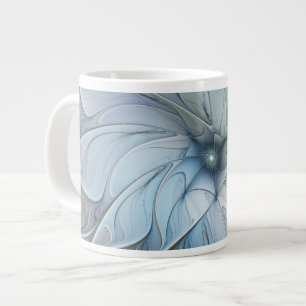 Elegante Schönheit Moderne Abstrakte Fraktal Kunst Jumbo-Tasse