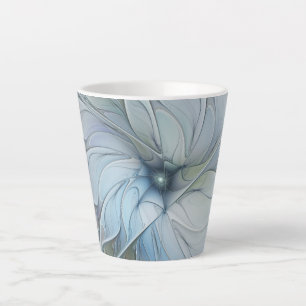 Elegante Schönheit Moderne Abstrakte Fraktal Kunst Milchtasse
