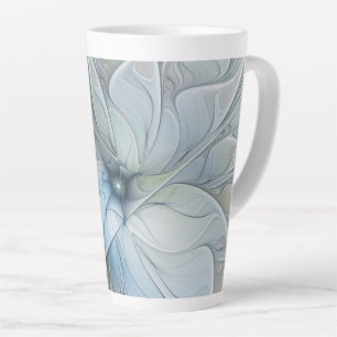 Elegante Schönheit Moderne Abstrakte Fraktal-Kunst Milchtasse