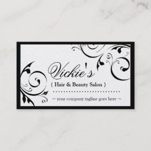 Elegante Schönheits-Salon-Visitenkarte Terminkarte