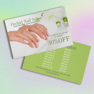 Elegante Schönheitspflege SPA Nagelstudio Preislis Flyer
