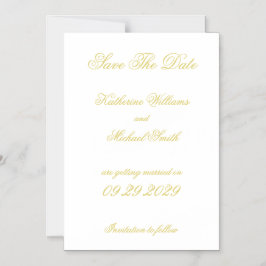 Elegante Schreibschrift Insel-Zitrus-Hochzeit Vorm Magneteinladung